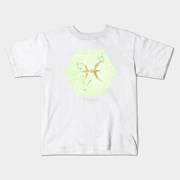 Pisces zodiac sign Kids T-Shirt by Home Cyn Home 